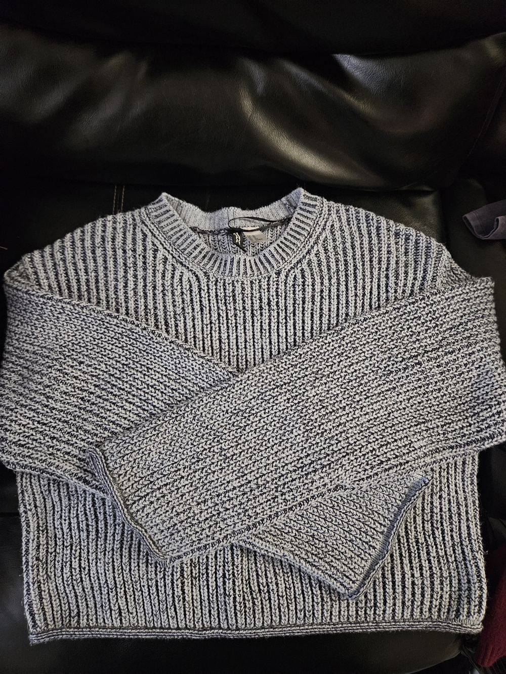 Divided Women's Marled Periwinkle Blue Crewneck Sweater